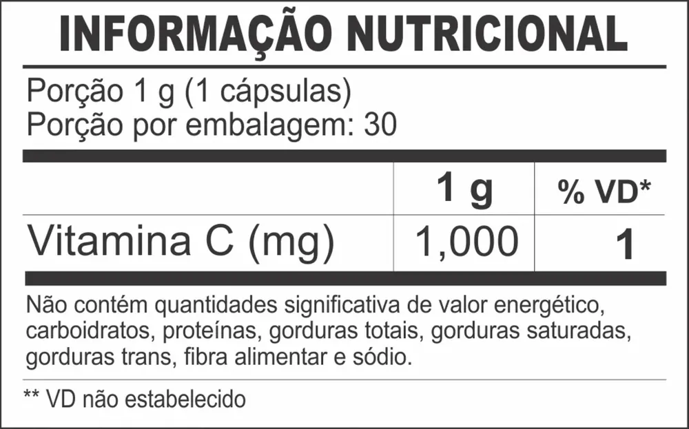 VITAMINA C (60 CAPS) - SHARK PRO - Imagem 2